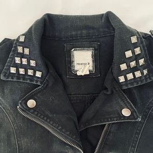 Black denim jacket